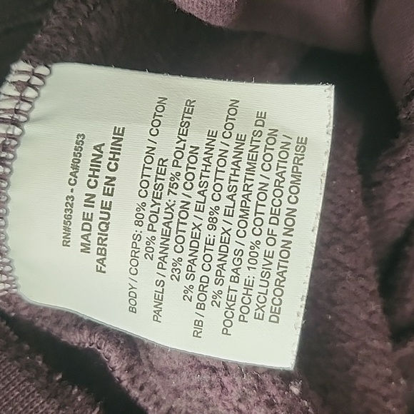 Nike Joggers Sweatpants Dark Plum with Fleece Panel Women's Size Medium - Picture 6 of 11